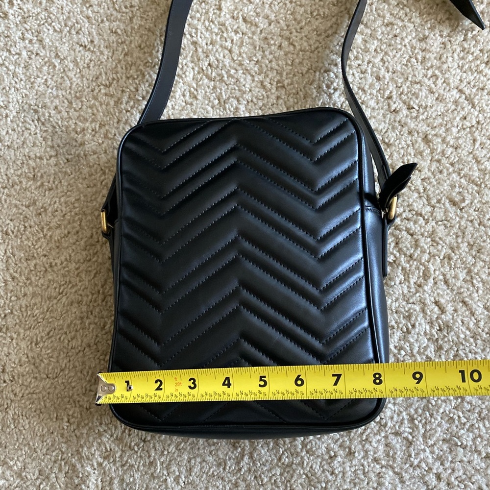 Gucci Black GG Marmont Messenger Crossbody Bag - Picture 5 of 7
